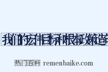 我们的宏伟目标和根本政策造句是什么意思的图片